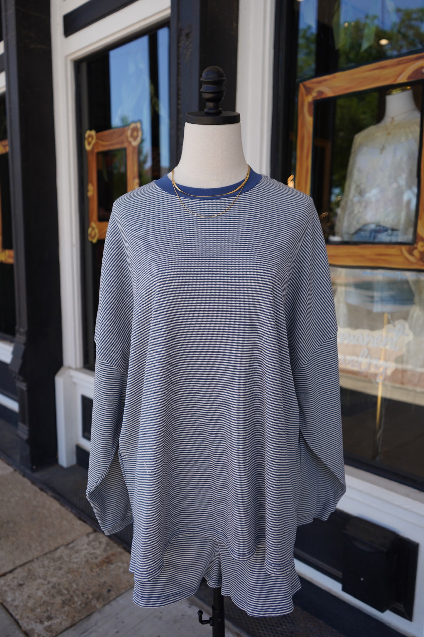 Gracie Stripe Oversized Shirt