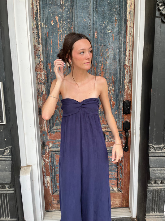 Crystal Strapless Jumpsuit