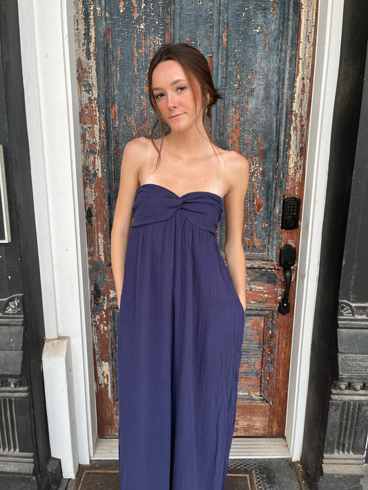 Crystal Strapless Jumpsuit