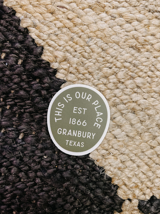 Granbury TX Sticker