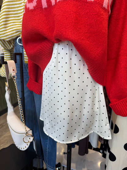 Poppi Polka Dot Mini Skirt