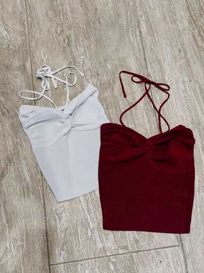 Brynn Twist Halter Top