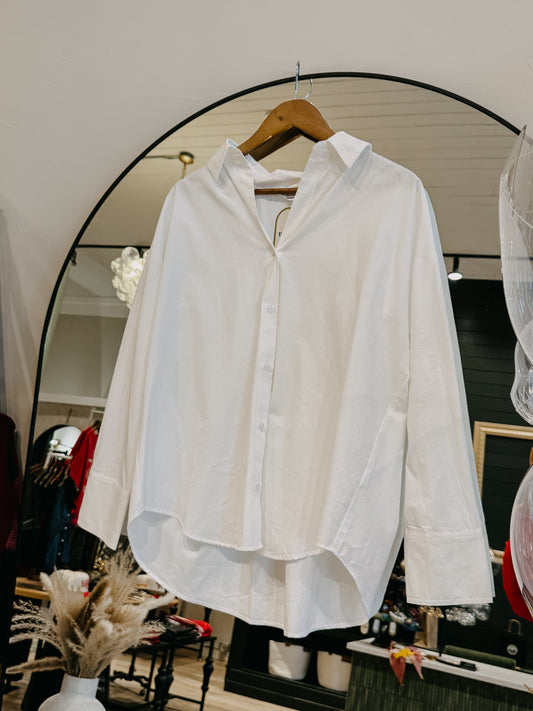 The Essential White Button Up
