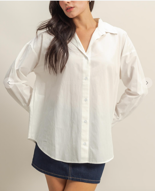The Essential White Button Up