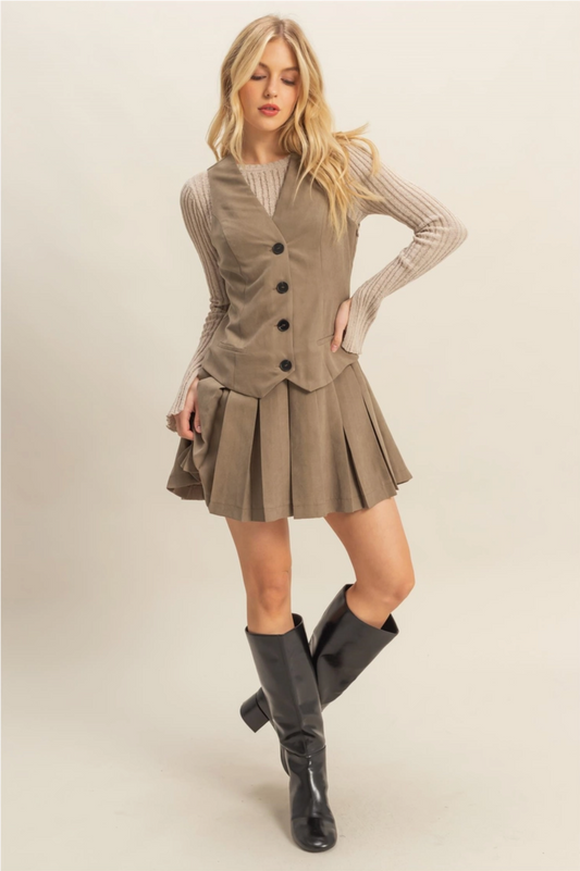 Lori Suede Dress