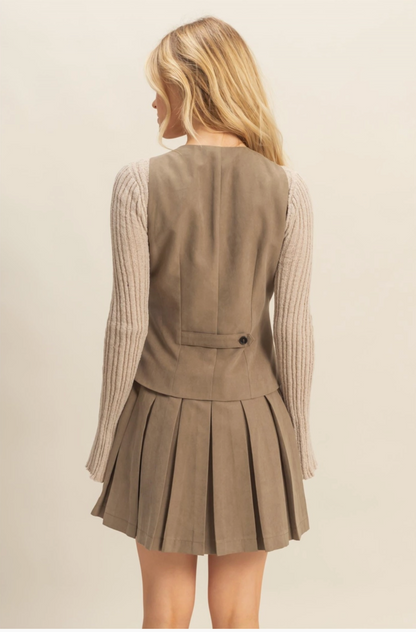 Lori Suede Dress