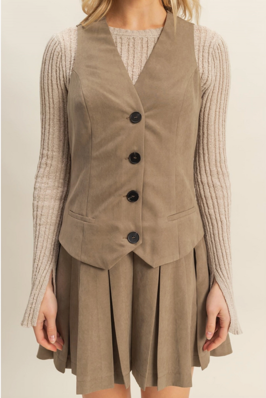 Lori Suede Dress