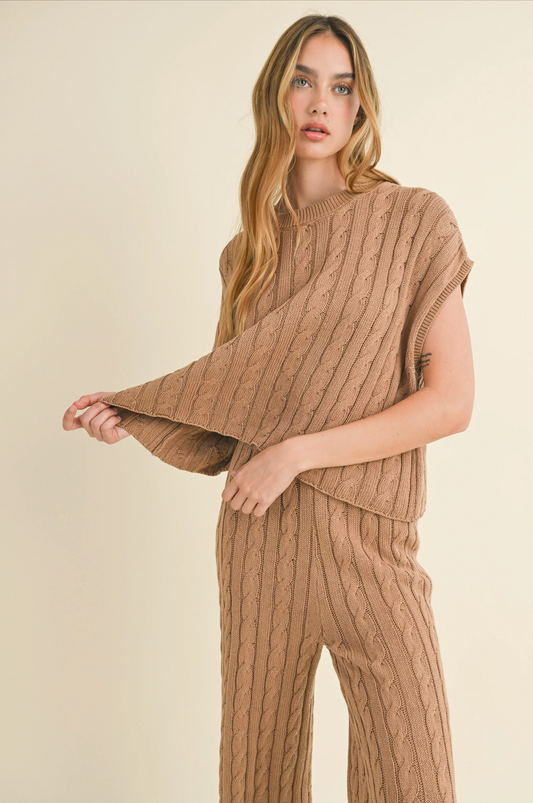 Brinn Cable Knit Top