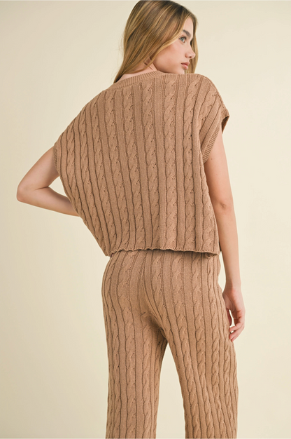 Brinn Cable Knit Top