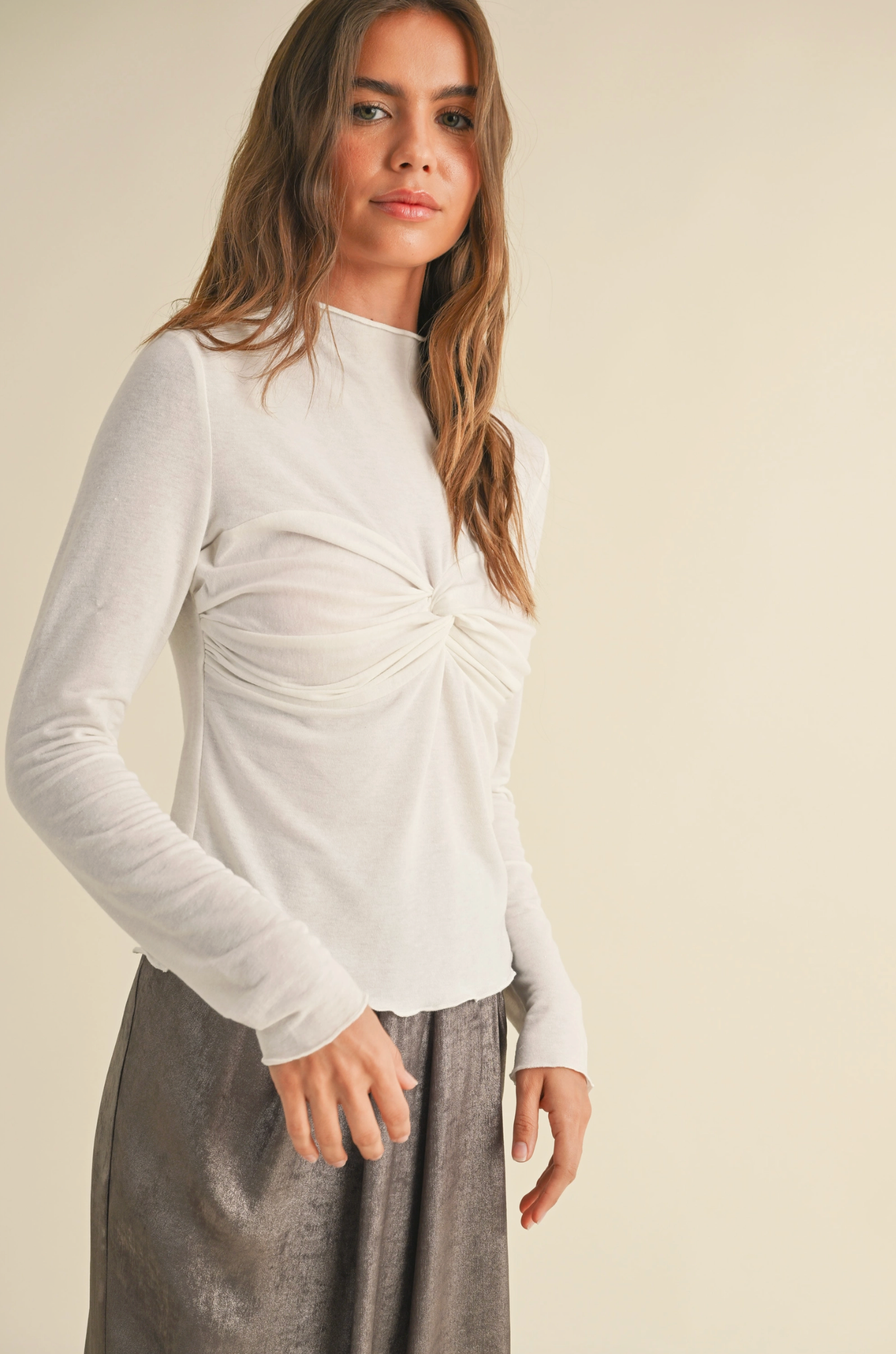 Maddi Ruched Long Sleeve