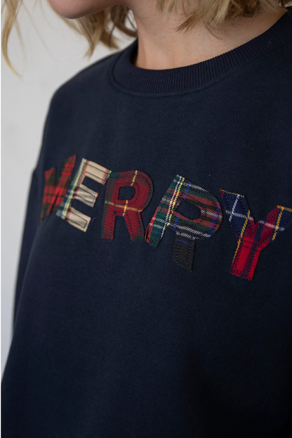 Merry Plaid Crewneck