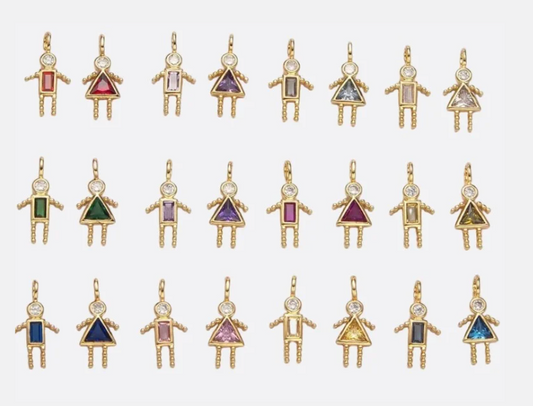 90's Kids Birthstone Charms