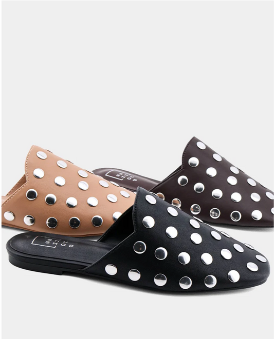 Kylie Studded Mules