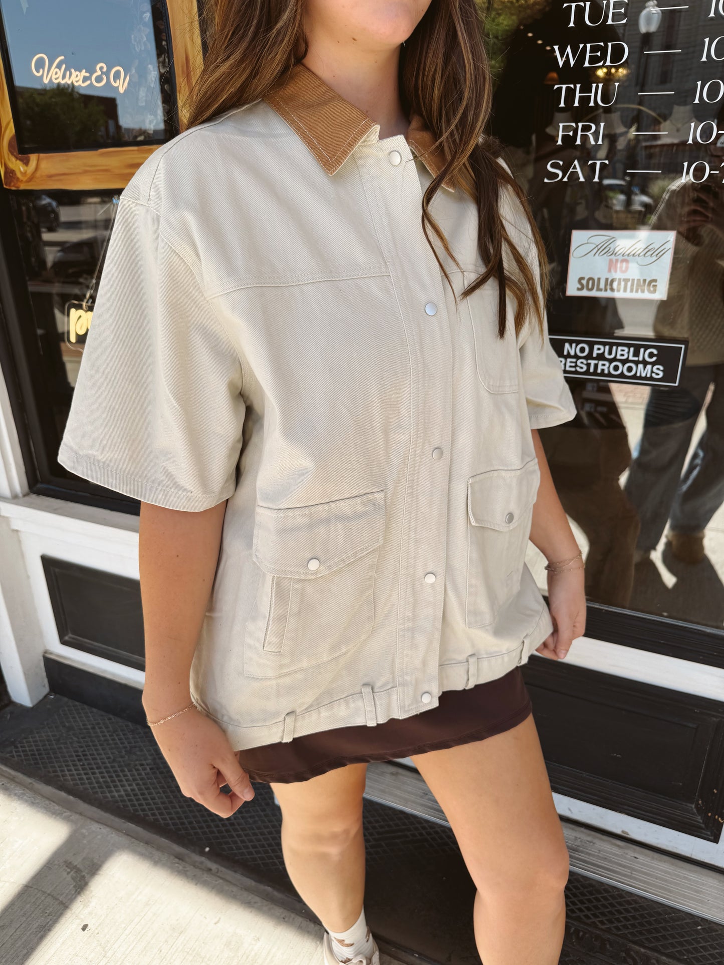 Anna Short Sleeve Chore Jacket