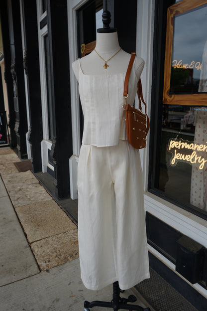 Mae Tailored Linen Pants