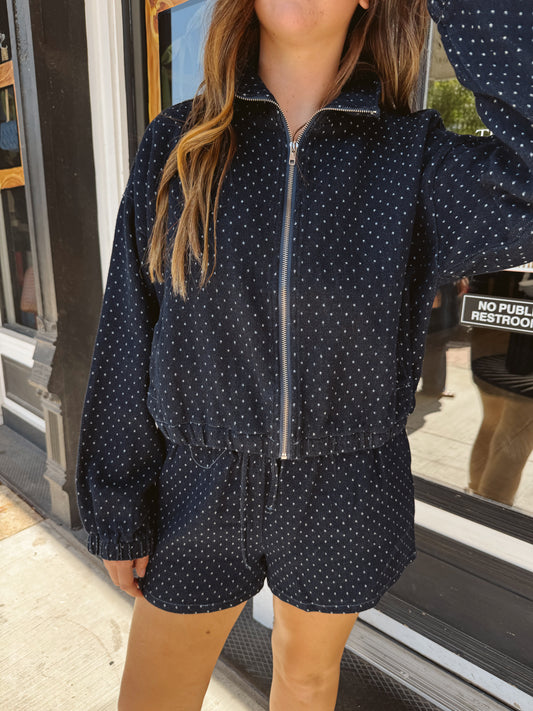 Poppy Polka Dot Denim Set
