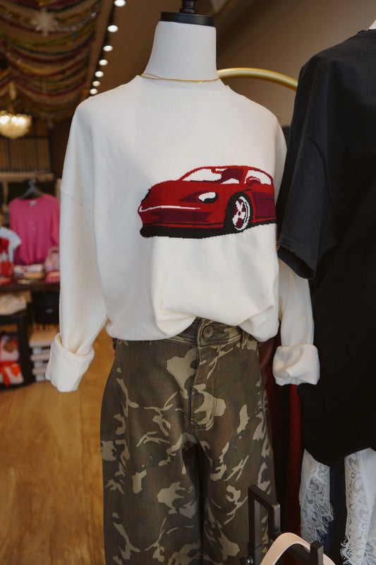 Hot Rod Graphic Sweater