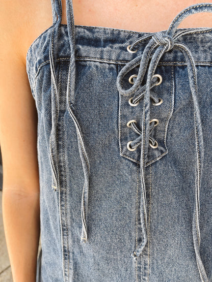 Caroline Denim Mini Dress
