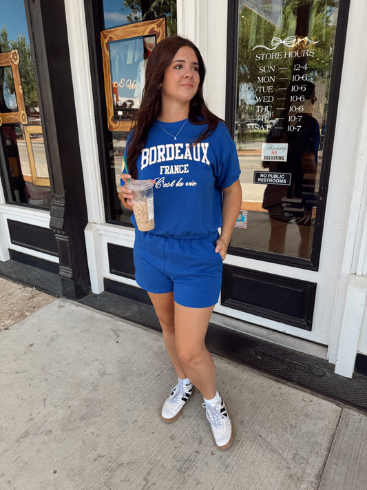 Bordeaux Cobalt Sweat Set