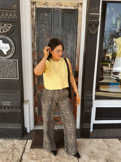 Priscilla Leopard Print Jeans