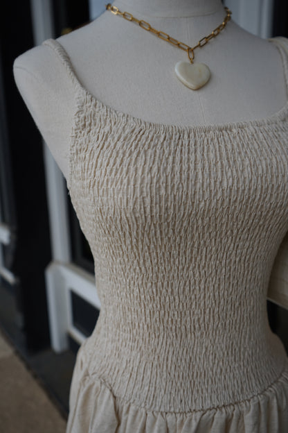 Bree Linen Bubble Mini Dress