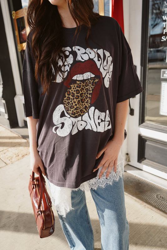 Rolling Stones Leopard Tee