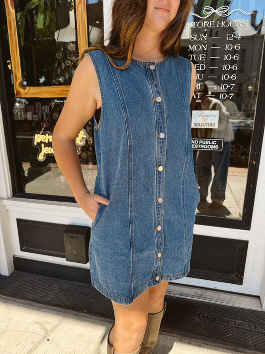 Summer Denim Mini Dress