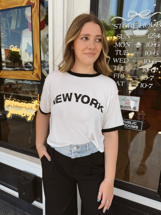 New York Ringer Tee
