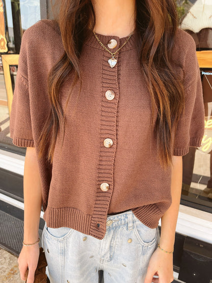 Lila Short Sleeve Cardigan