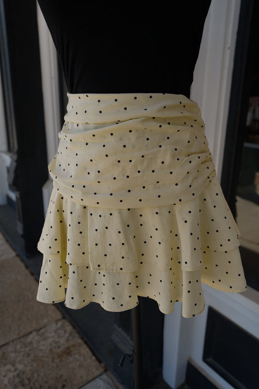 Felicity Polka Dot Mini Skirt