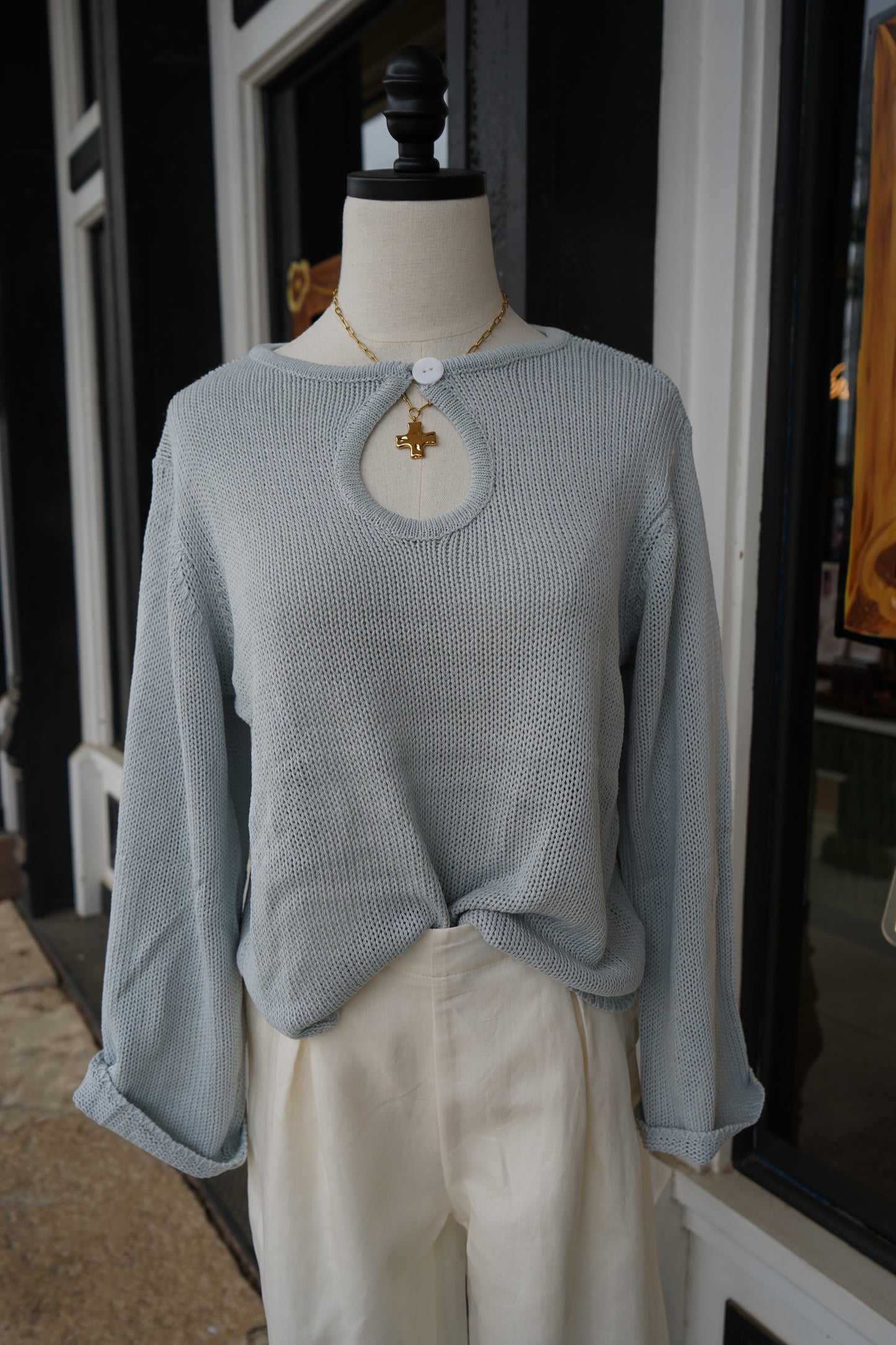 Tala Keyhole Sweater