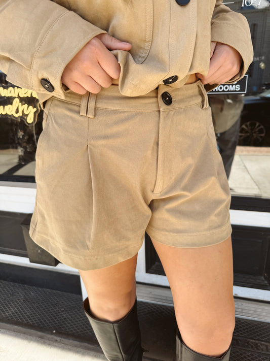 Daphne Suede Shorts