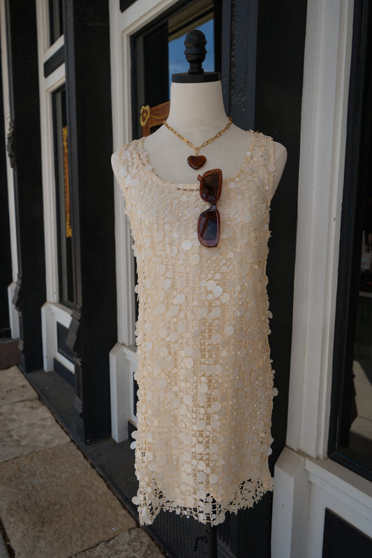 Lola Sequin Mesh Dress