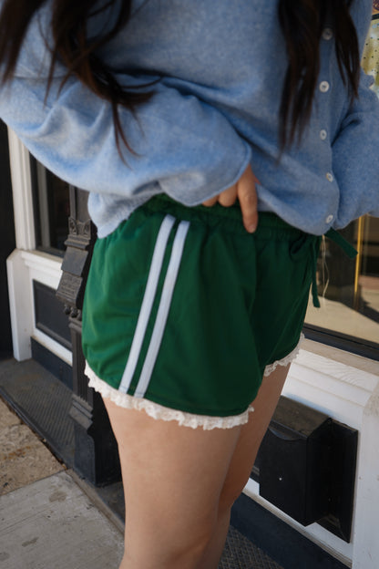 Lola Lace Trim Track Shorts