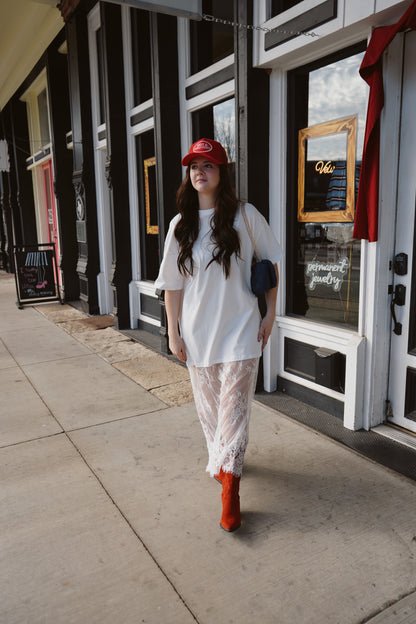 Stevie T-Shirt and Lace Dress