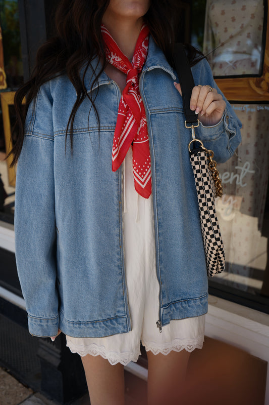 Quinn Oversized Denim Jacket
