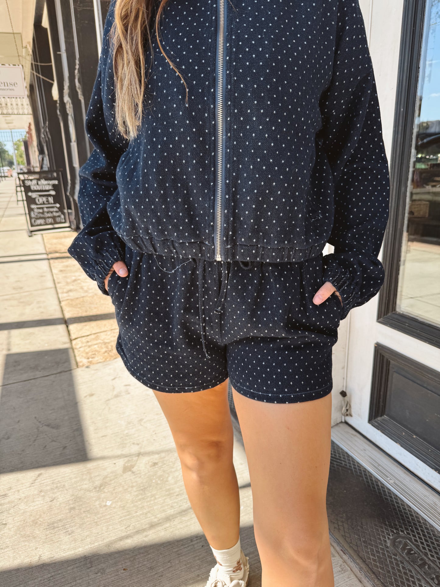 Poppy Polka Dot Denim Set