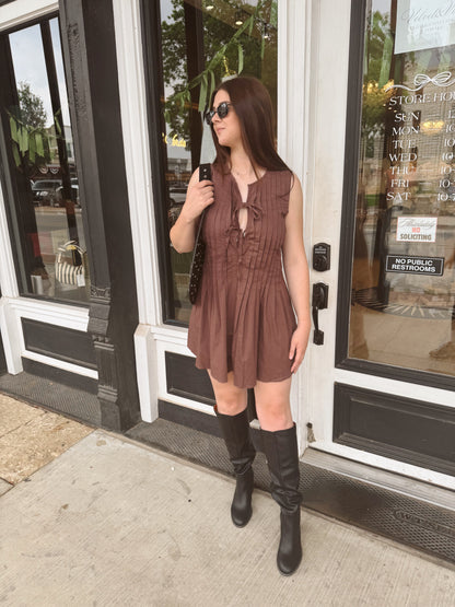 Ari Pleated Mini Dress