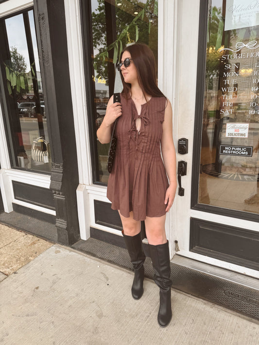 Ari Pleated Mini Dress