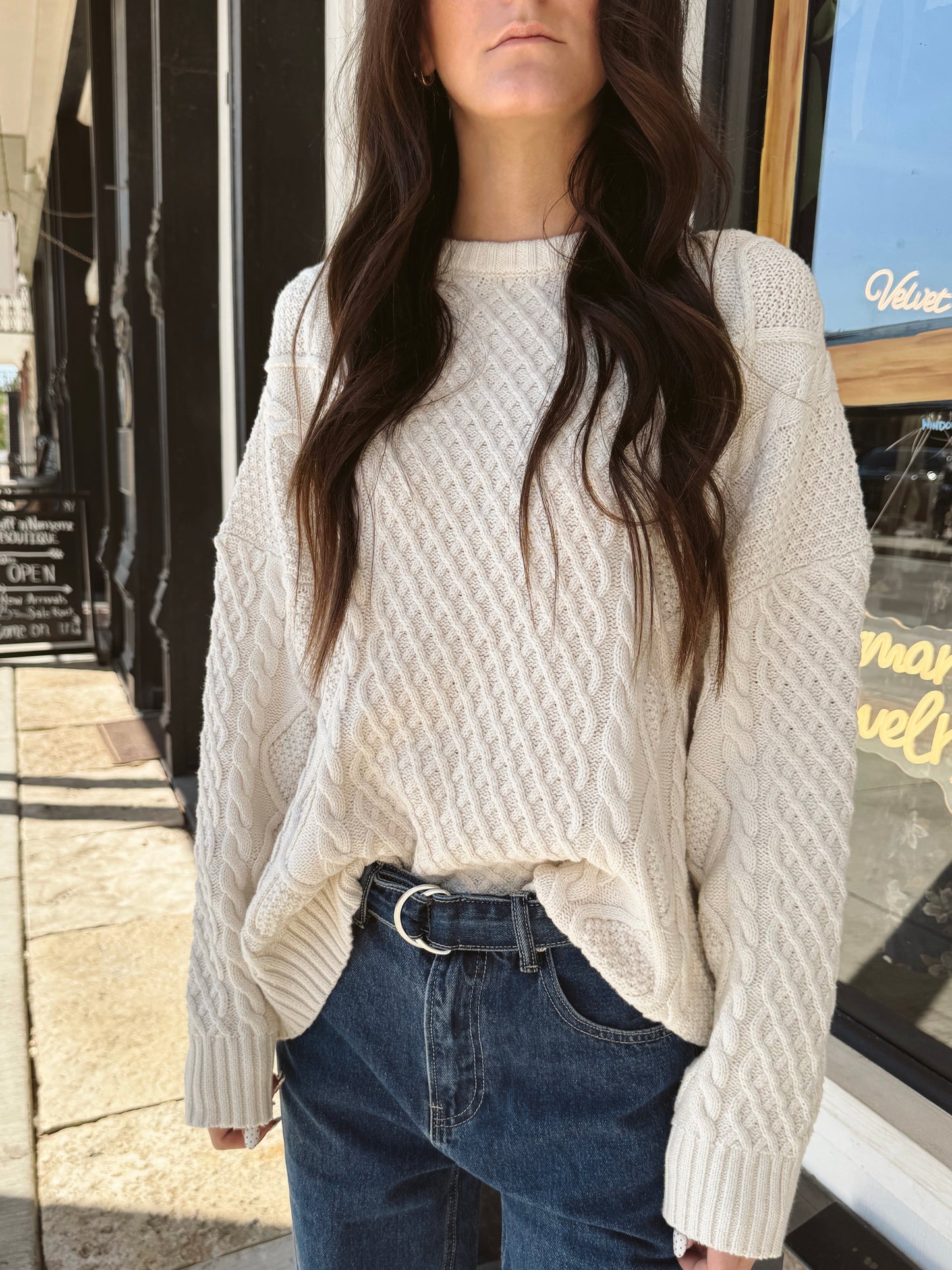 Rory Cable Knit Sweater