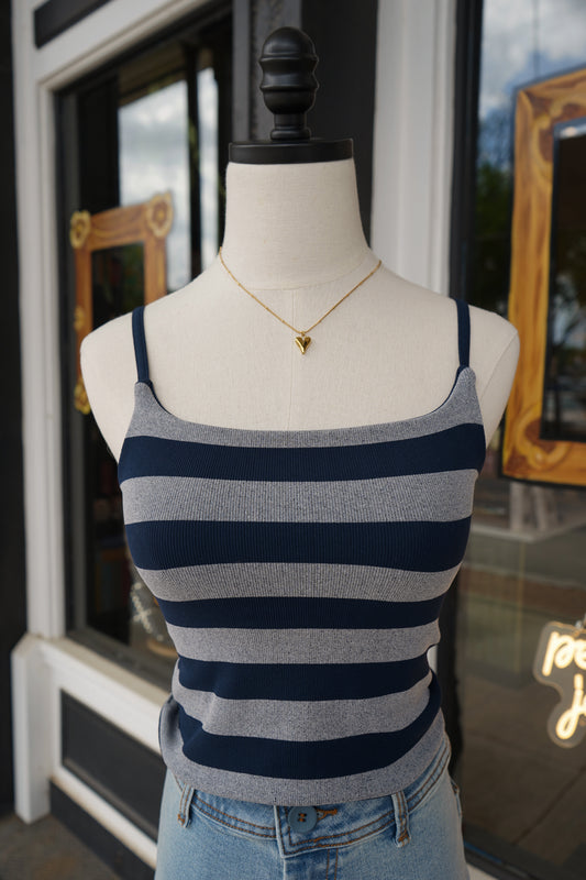 Kaylor Knit Striped Reversible Top