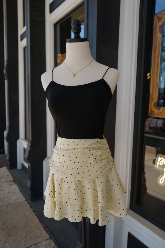 Felicity Polka Dot Mini Skirt