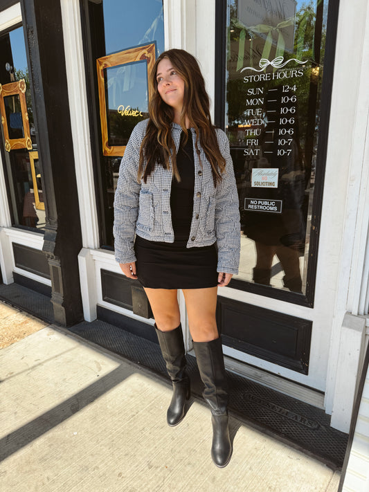 Lola Gingham Quilt Jacket