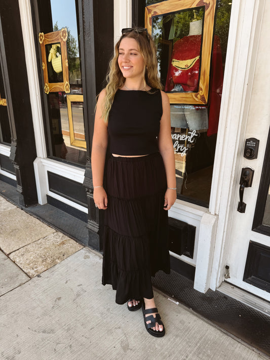 Bobbi Tiered Maxi Skirt