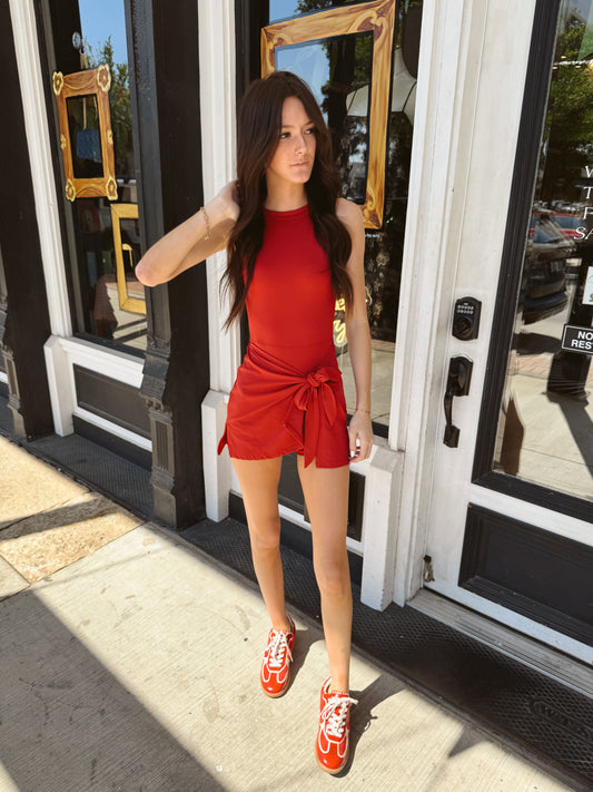 Ruby Wrap Tie Front Dress
