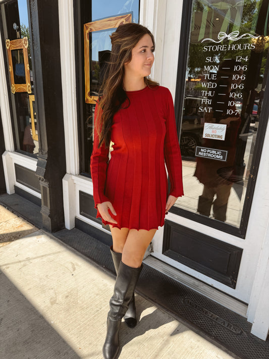 Gem Sweater Mini Dress