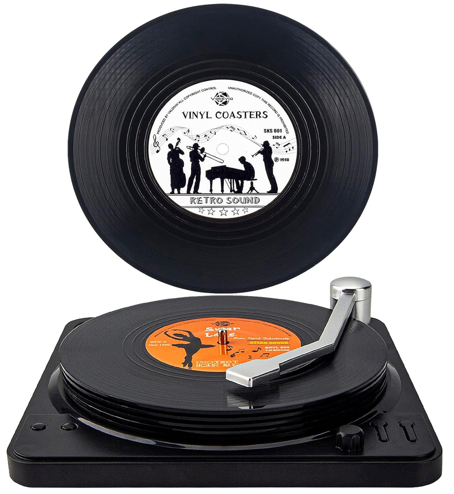 Vinyl Record Coasters