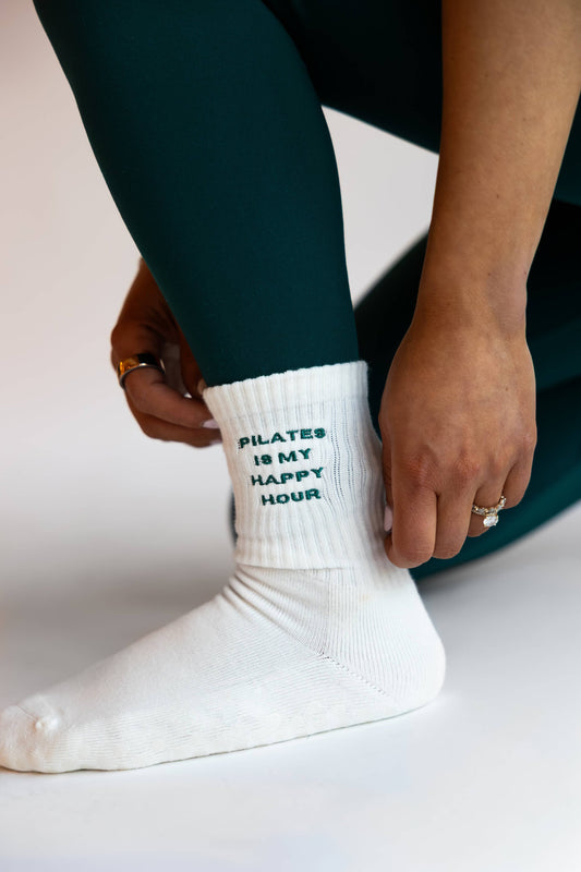 Pilates is my Happy Hour | Pilates Grip Socks