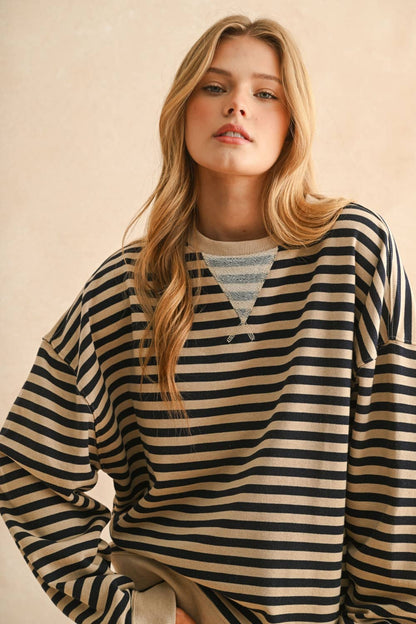 Jenna Striped Pullover