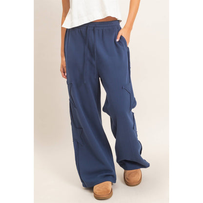 Lilly French Terry Star Patch Sweatpants